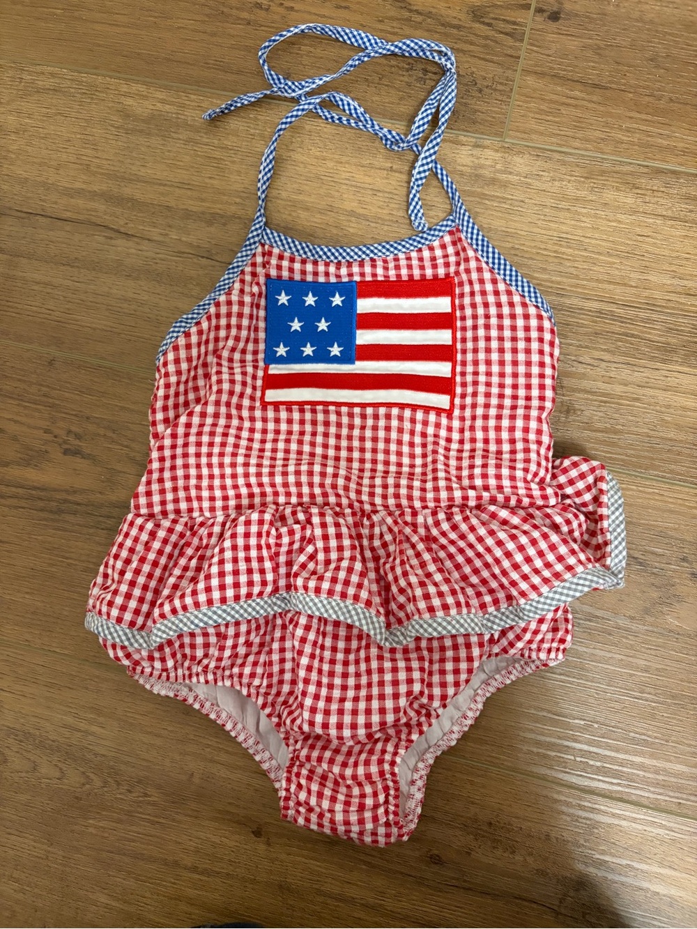 Classic Whimsy patriotic girls swimsuit